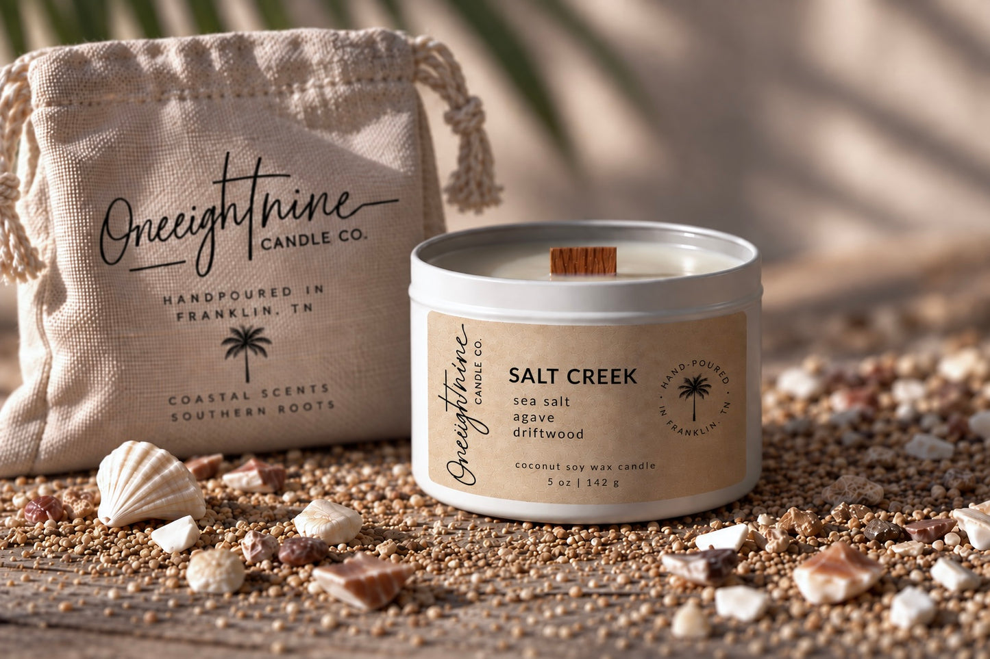 SALT CREEK (5 oz Candle) Sea Salt | Agave | Driftwood