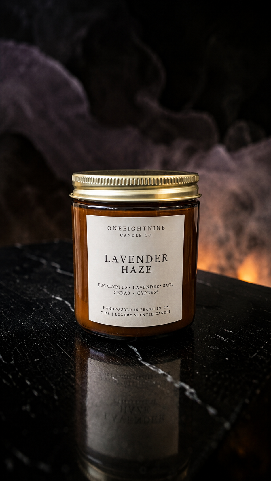 LAVENDER HAZE (7 oz Candle) Eucalyptus • Lavender • Sage • Cedar • Cypress