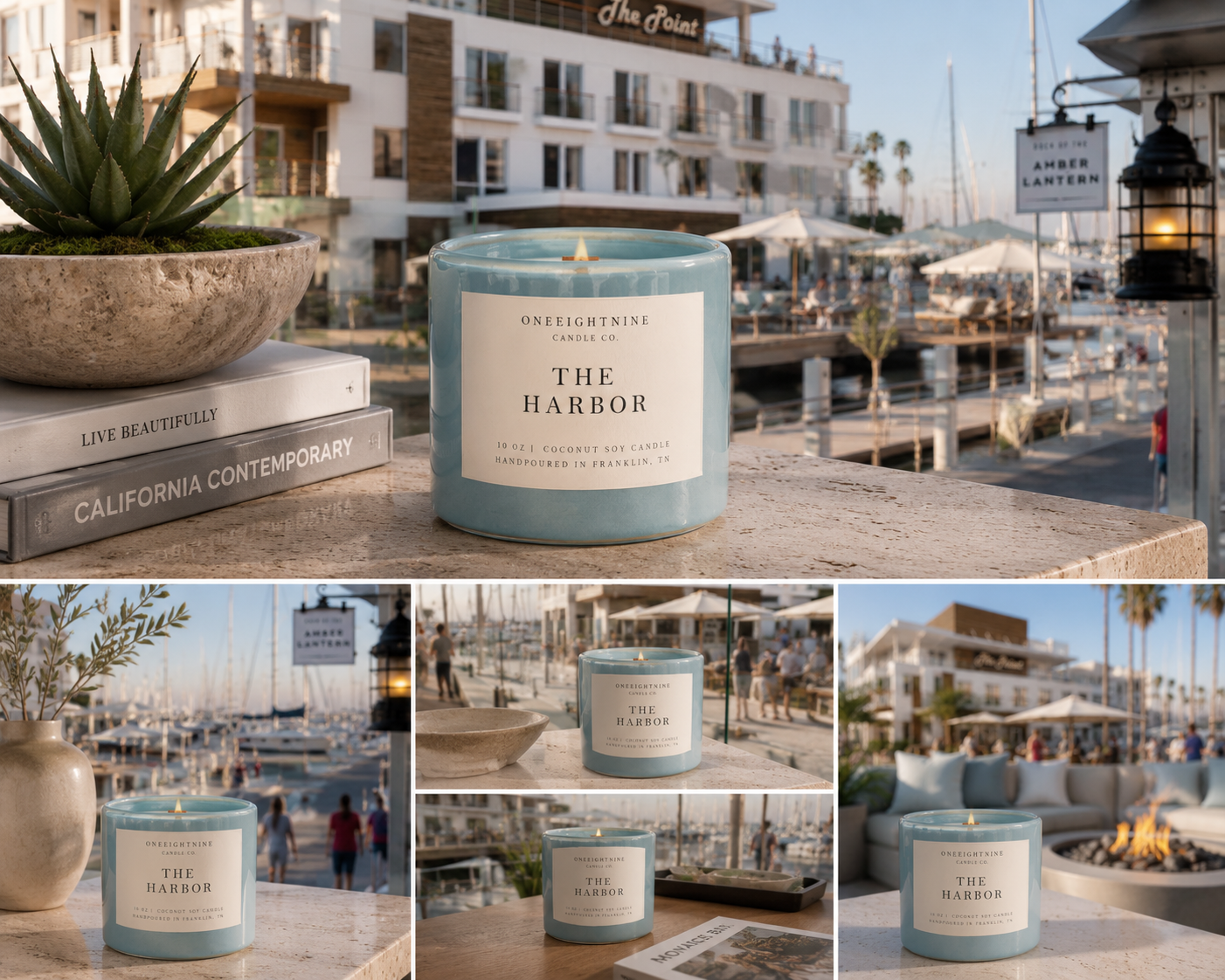 THE HARBOR  (10 Oz Candle)   Yuzu Blossom  •  Sea Salt  •  Sea Kelp  •  White Thyme  •  Santal