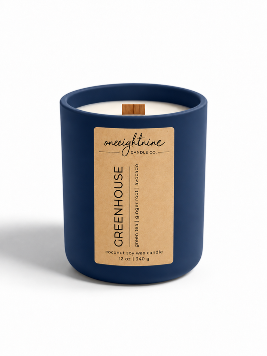 GREENHOUSE (12 oz Candle) Green Tea | Ginger Root | Avocado *Coming Soon*