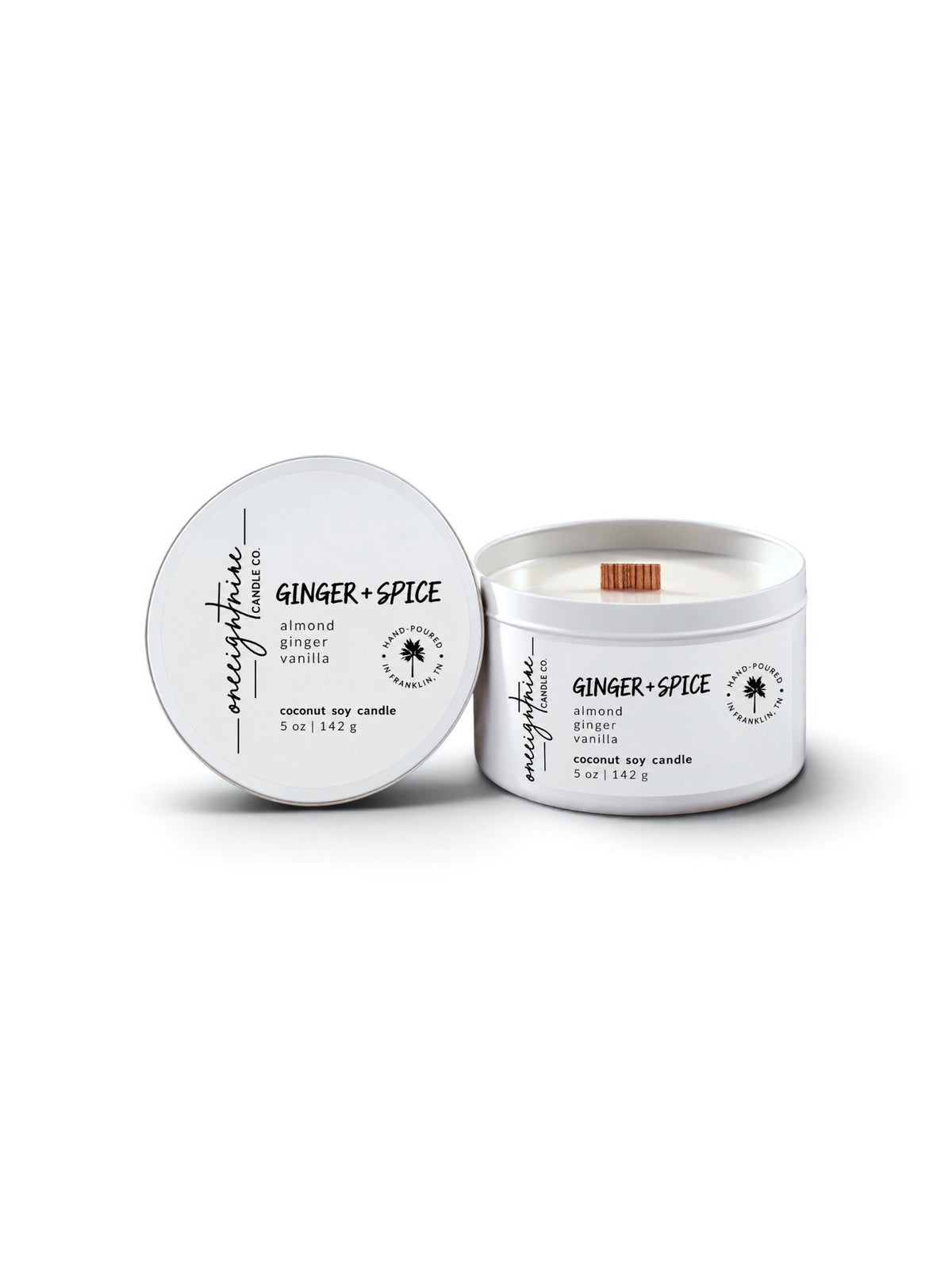 GINGER + SPICE (5 oz Candle) almond | ginger | vanilla