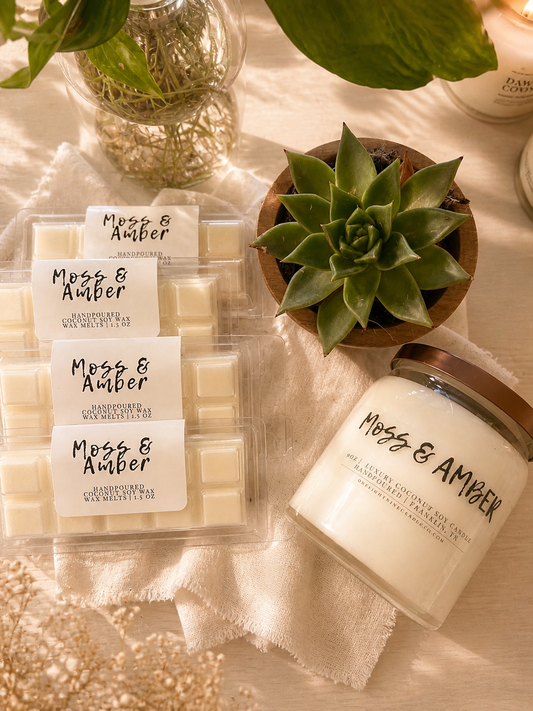 Moss & Amber 9 oz Candle