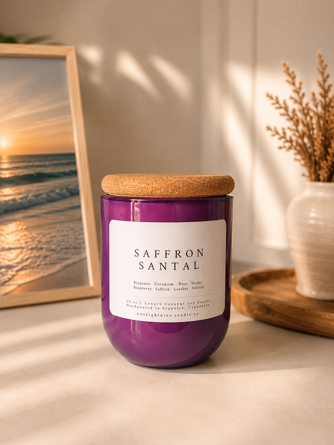 SAFFRON SANTAL 10oz Luxury Scented Candle