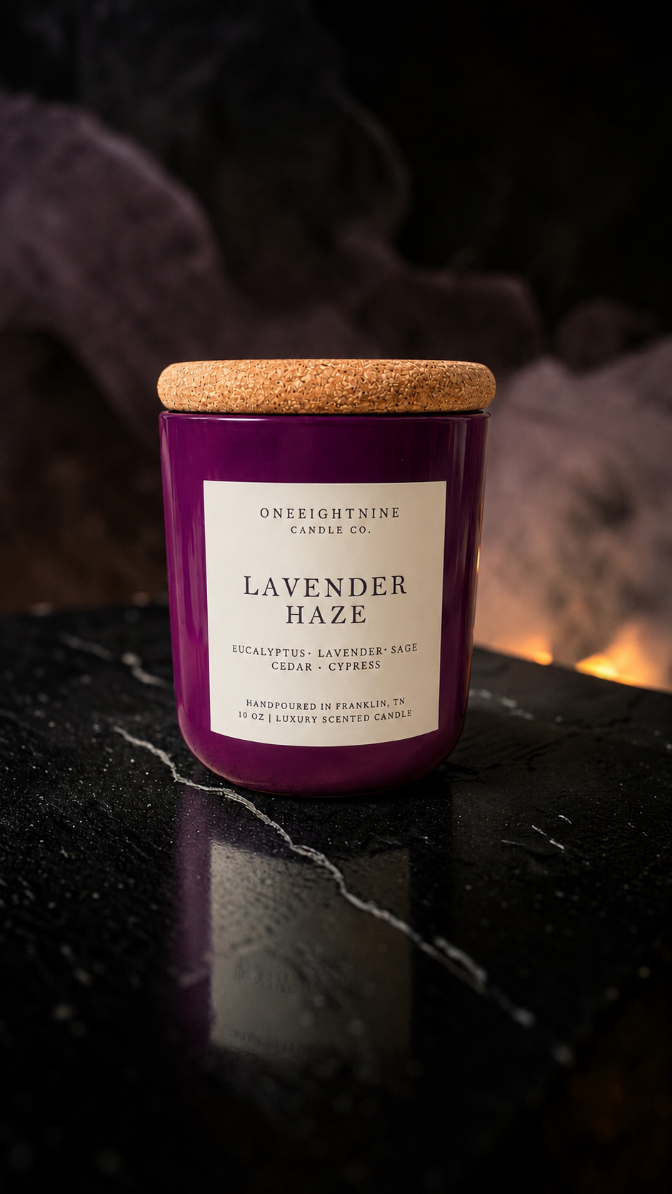 LAVENDER HAZE  (10 oz Candle)    Eucalyptus  • Lavender • Sage • Cedar • Cypress