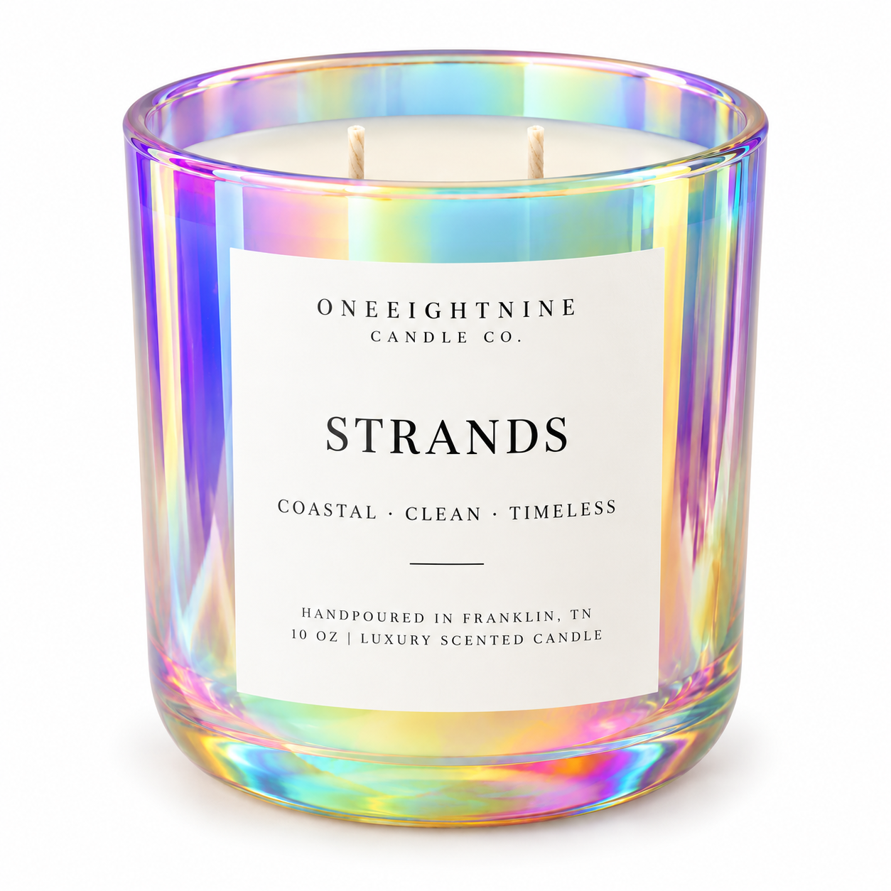 STRANDS   (10 oz Candle )   Sea Salt  • Ozone  • Jasmine  •  Orchid • Tonka Bean •  Amber