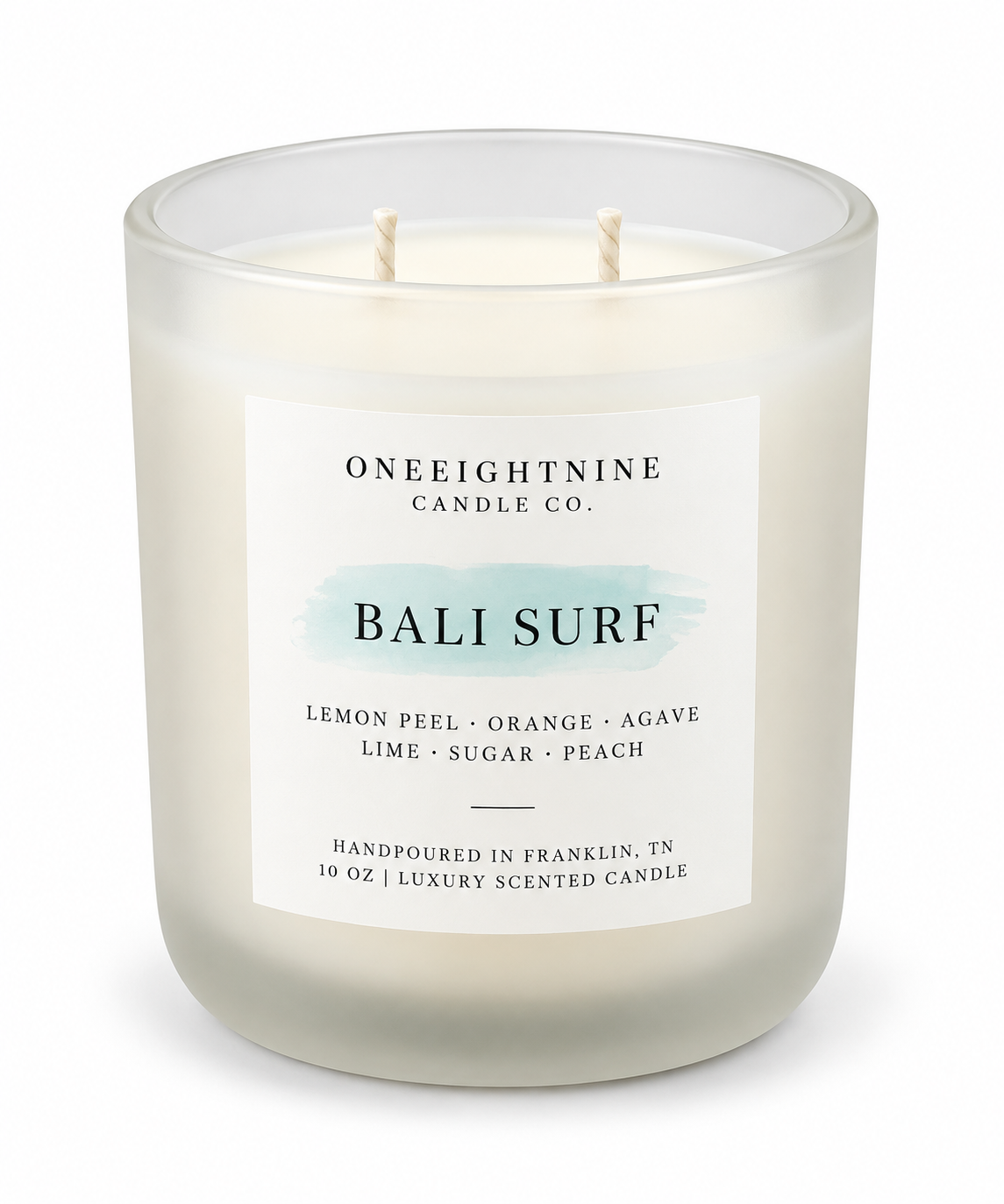 BALI SURF   (10 oz Candle)   Volcano Scent  •   Lemon Peel   •  Citrus
