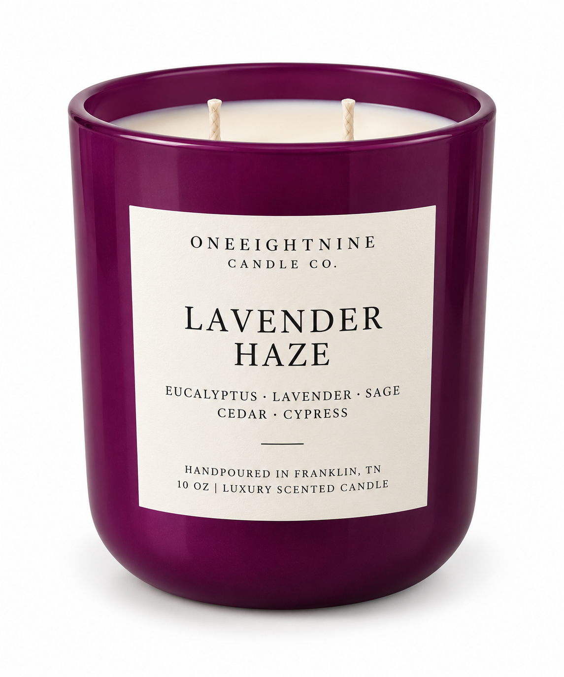 LAVENDER HAZE  (10 oz Candle)    Eucalyptus  • Lavender • Sage • Cedar • Cypress