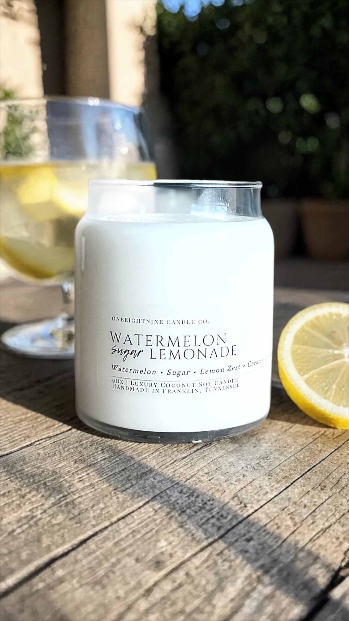 Watermelon Sugar Lemonade (9 oz Doube Wick Candle) Watermelon • Lemon Zest • Creamy Citrus • Sweet Summer Air  : Summer Collection
