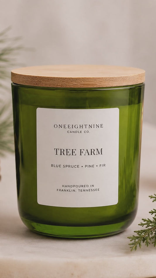 PREORDER: TREE FARM (10 oz Double Wick) Scented Candle - Holiday Collection