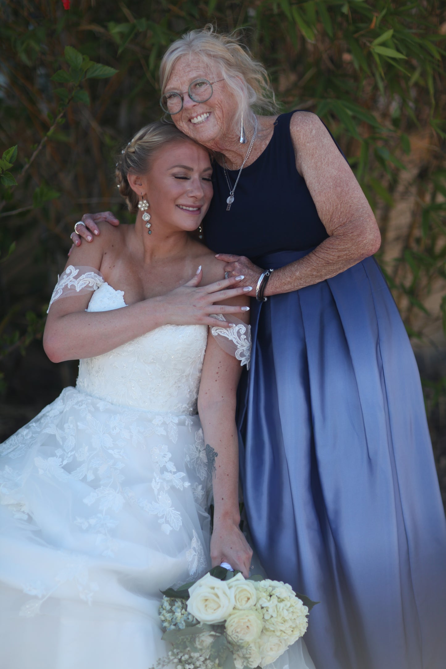 Temple and her mother sharing a special moment, the inspiration behind the Strands candle